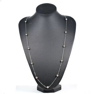 TASAKI Pearl 0.3 "-0.3" Necklace K18 white gold/13P Black Cultured Pearl 1...